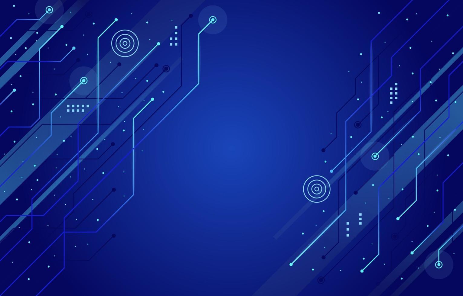 abstracte blauwe circuit technologie achtergrond vector