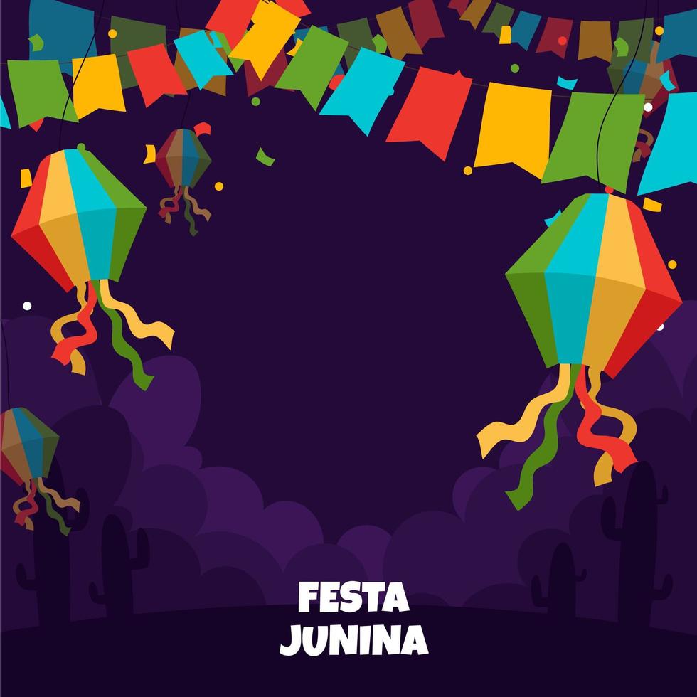 fiesta junina achtergrond vector