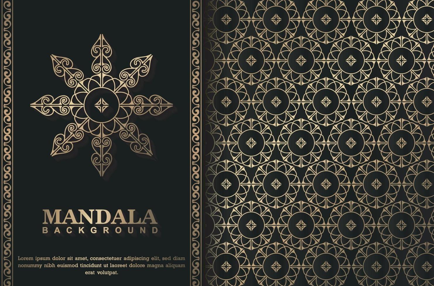 luxe mandala achtergrond concept vector