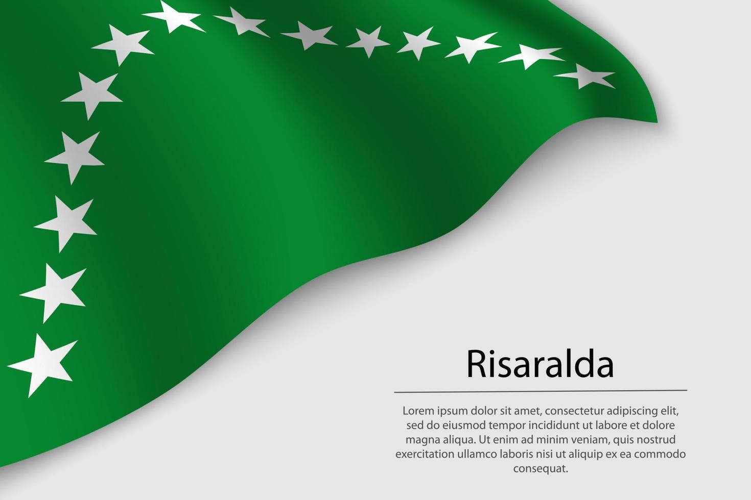 Golf vlag van risaralda is een regio van Colombia vector