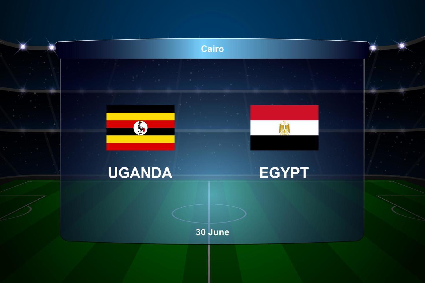 voetbal scorebord uitzending afbeelding vector