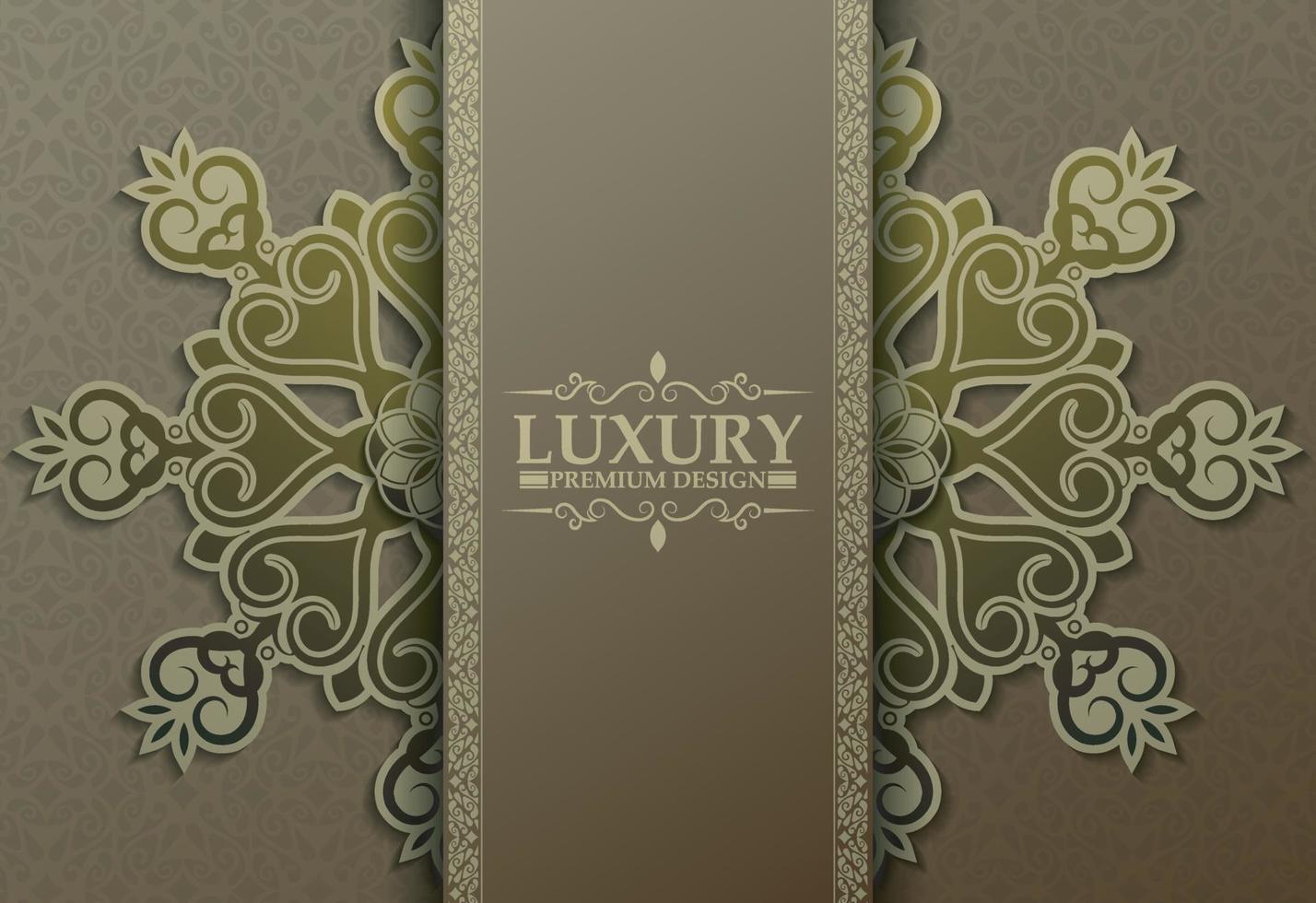 premium luxe mandala achtergrond concept vector