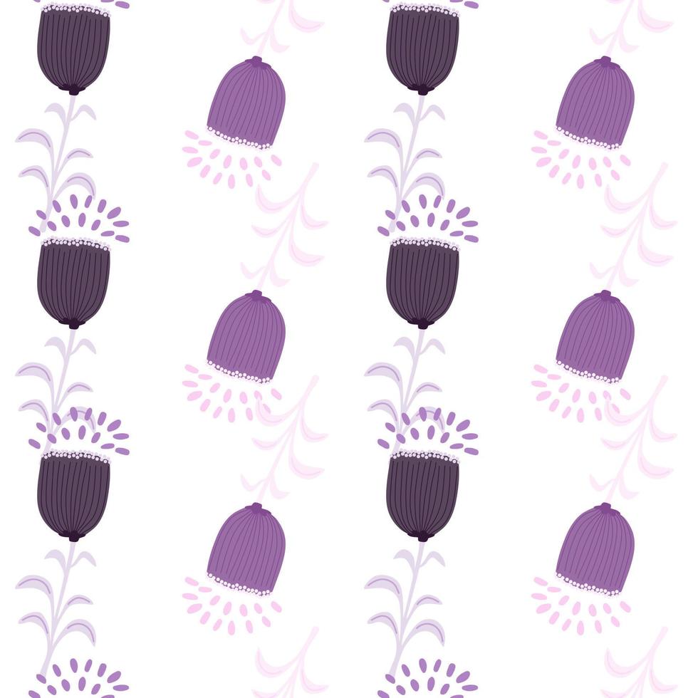 naadloos voorjaar patroon met stileren bloemen. elegant botanisch achtergrond. abstract bloemen behang. vector