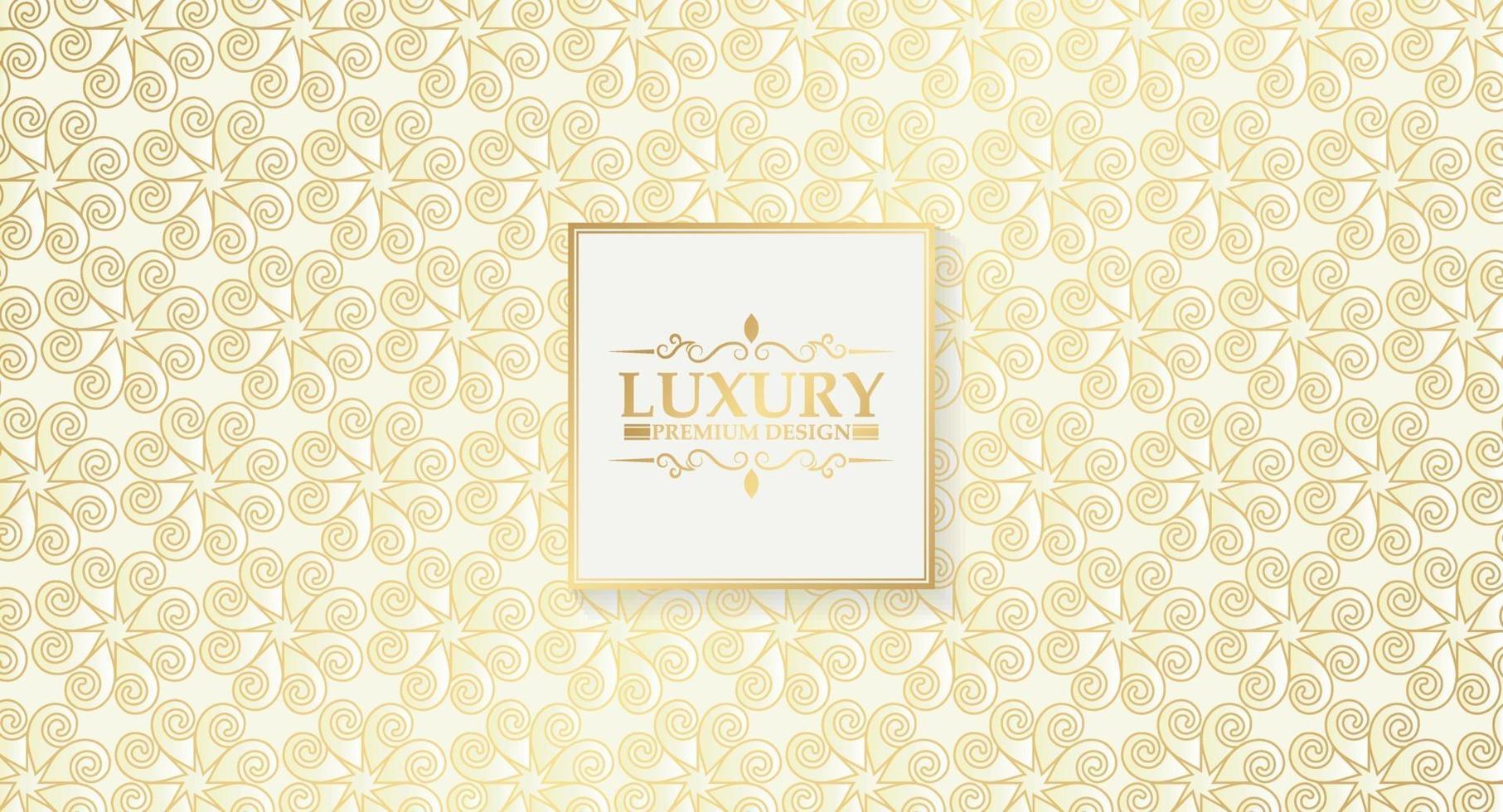 luxe witte ornament patroon ontwerp achtergrond vector