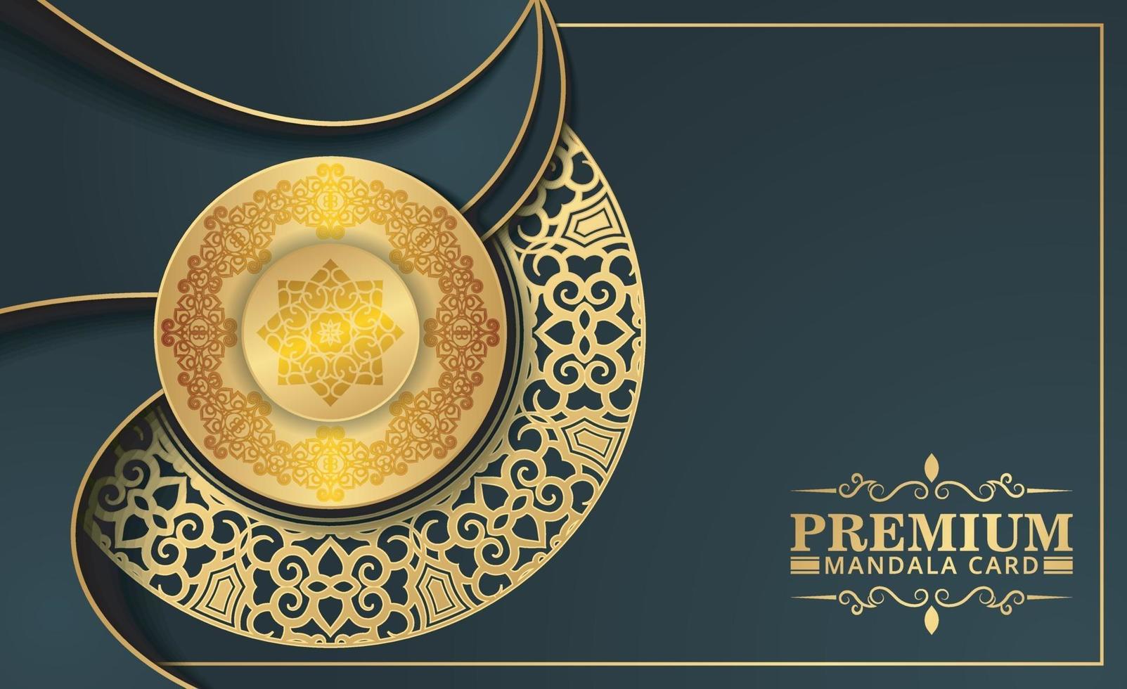 luxe sier mandala achtergrond met Arabische islamitische Oost-patroon stijl premium vector