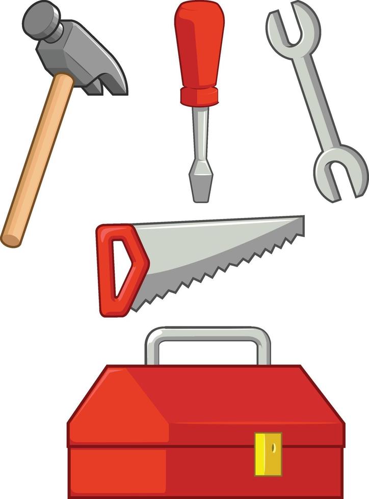 handgebaar teken bedrijf tools cartoon vector illustratie tekening