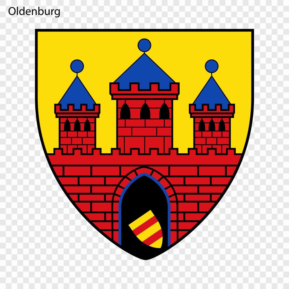 embleem van stad van Duitsland vector