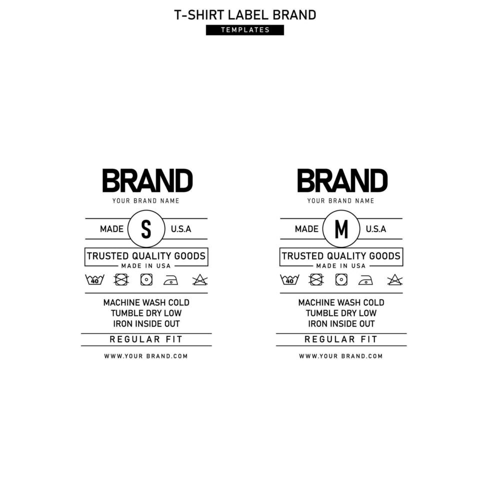 kleding etiket label sjabloon concept vector ontwerp branding