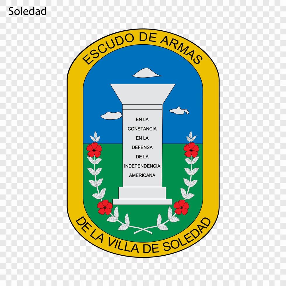 embleem stad van Colombia vector