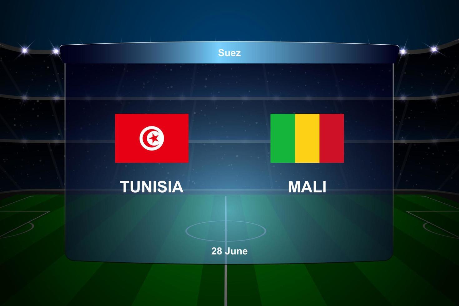 voetbal scorebord uitzending afbeelding vector