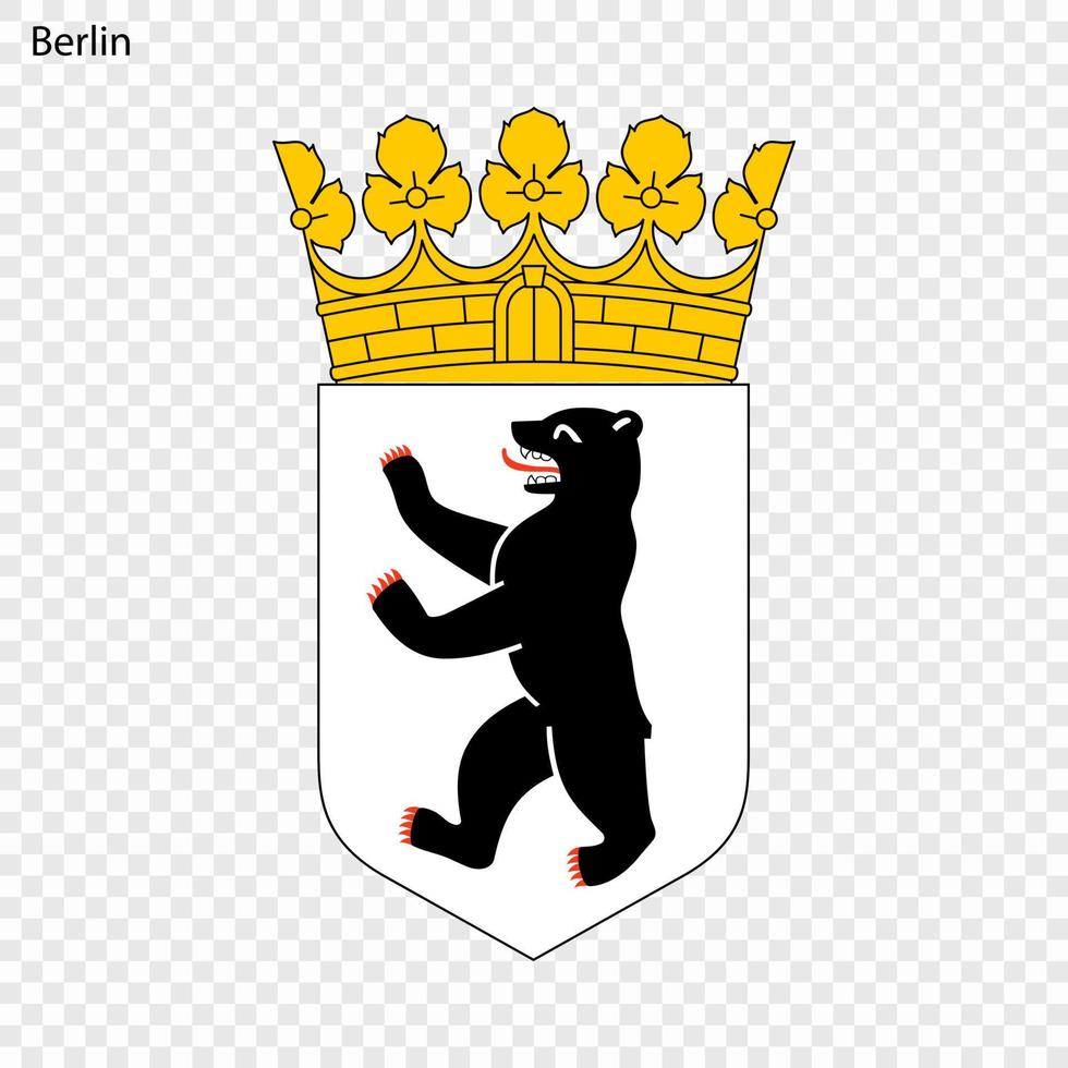 embleem van berlijn vector