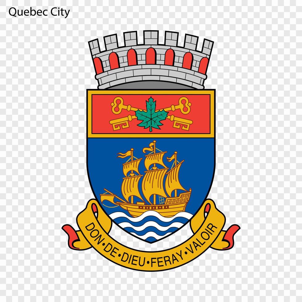 embleem van Quebec stad vector