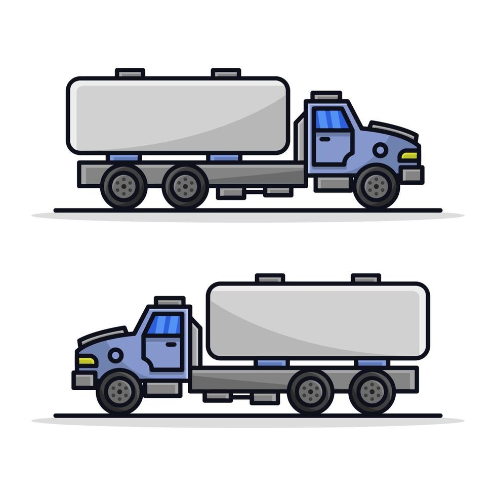 tankwagen geïllustreerd op een witte achtergrond vector