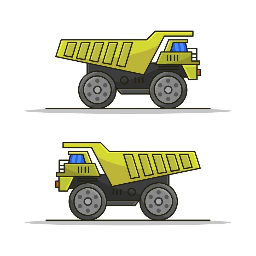 vrachtwagen geïllustreerd op een witte achtergrond vector