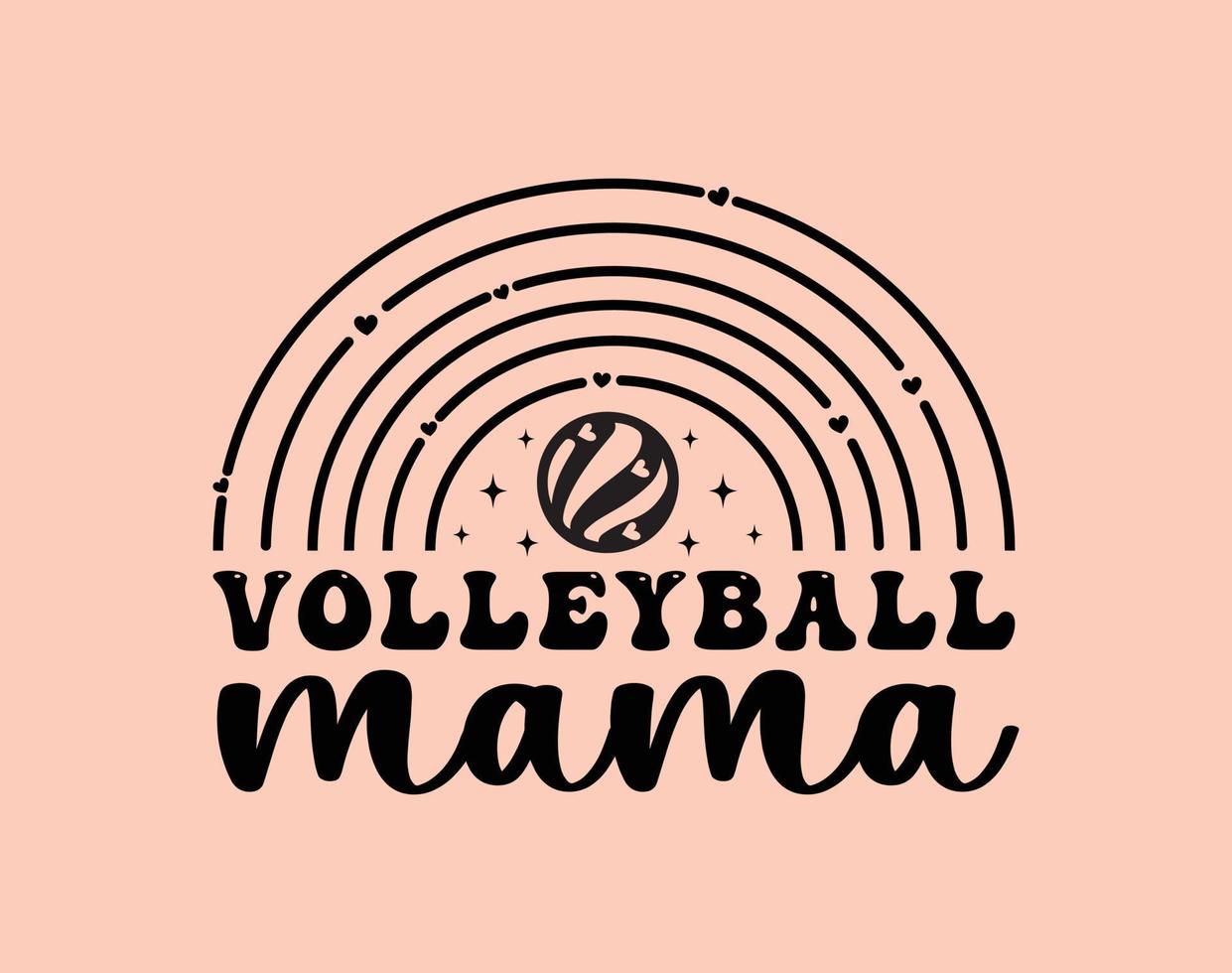 volleybal mama t-shirt en kleding ontwerp. mam SVG besnoeiing het dossier, moeder dag hand getekend belettering zin, geïsoleerd typografie, modieus illustratie voor prints Aan posters en kaarten. vector