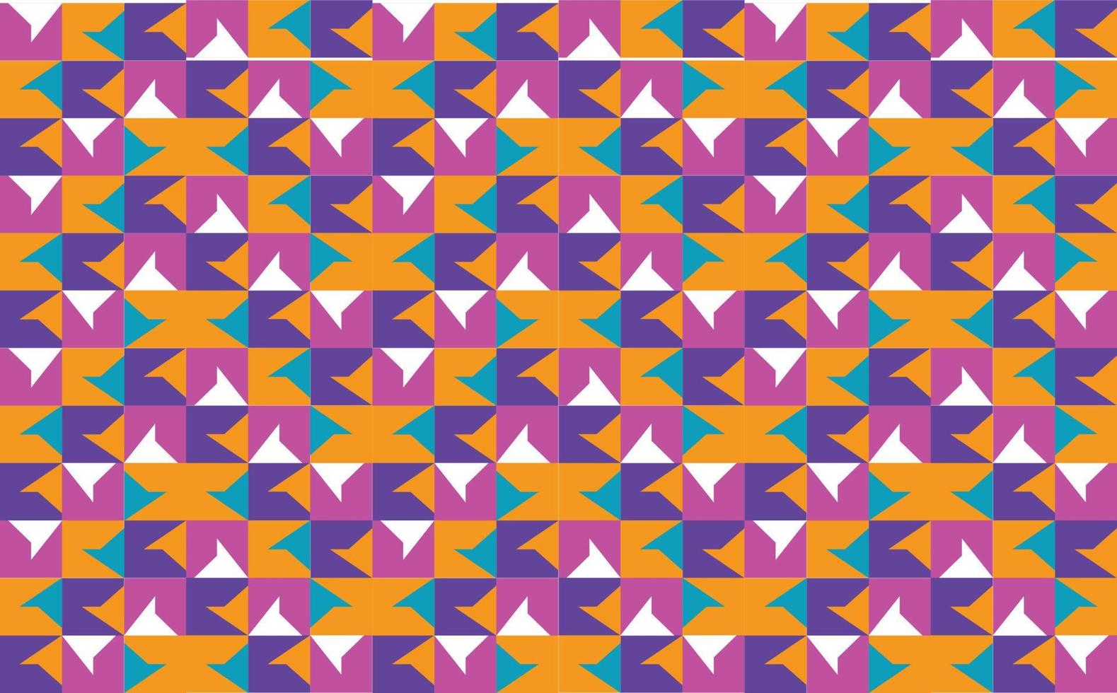 Purper, roze, oranje, en groen abstract plein patroon met driehoeken. kleurrijk abstract achtergrond. vector