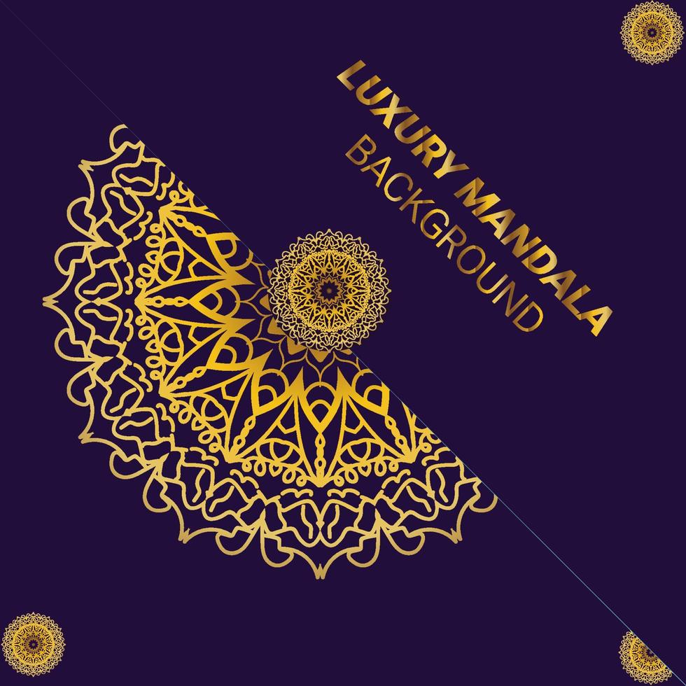 luxe mandala ontwerpsjabloon vector