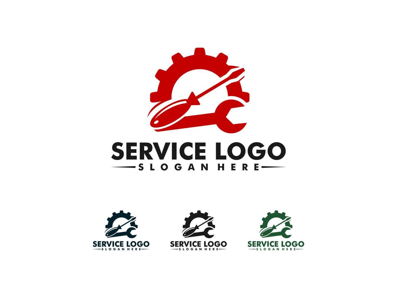 Diensten logo sjabloon, onderhoud werk icoon. vector