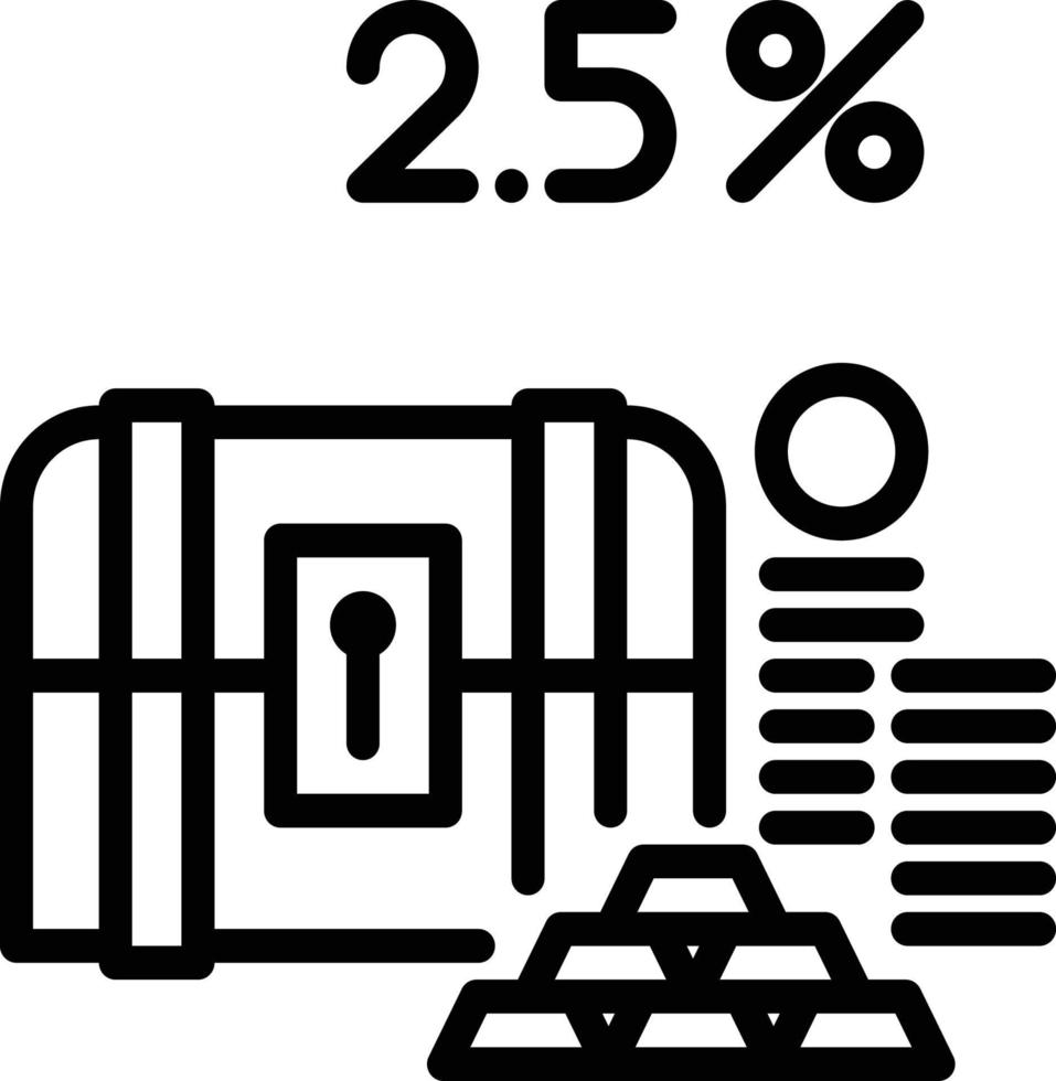 zakat maal zwart vector