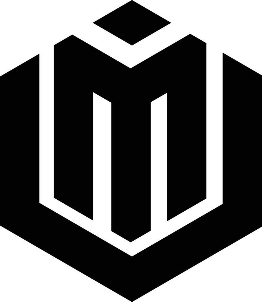 um logo en icoon vector