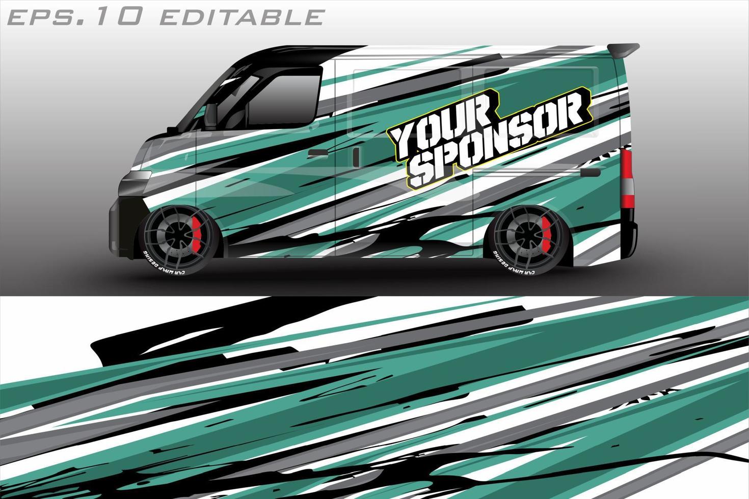 auto grafisch vector ontwerp. abstract racing vorm met modern camouflage ontwerp voor voertuig vinyl inpakken