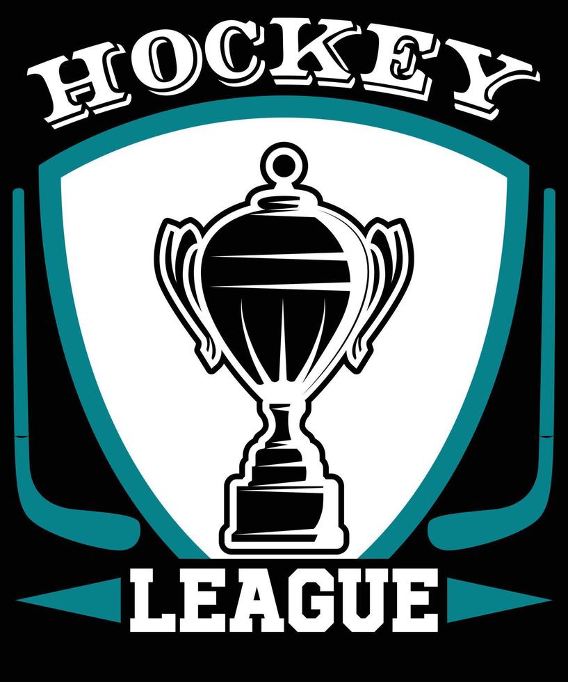 hockey liga t-shirt ontwerp. vector