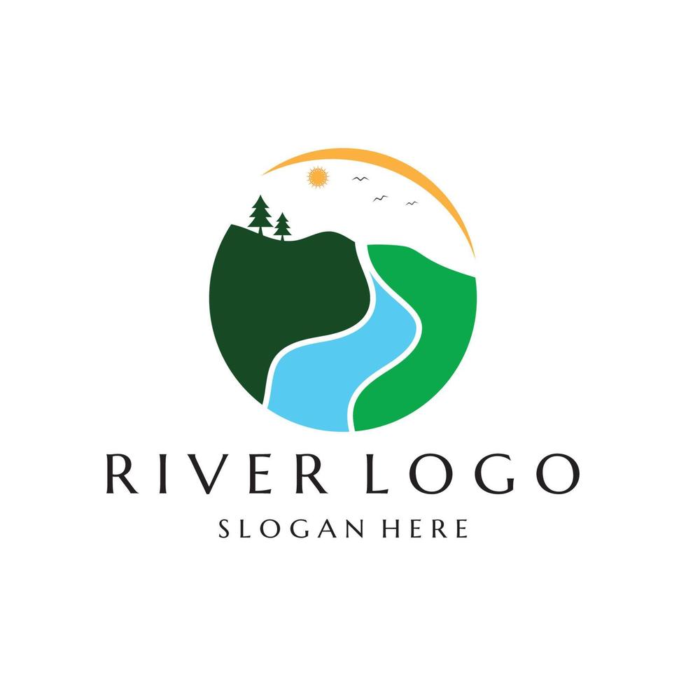 rivier vectorillustratie pictogram vector