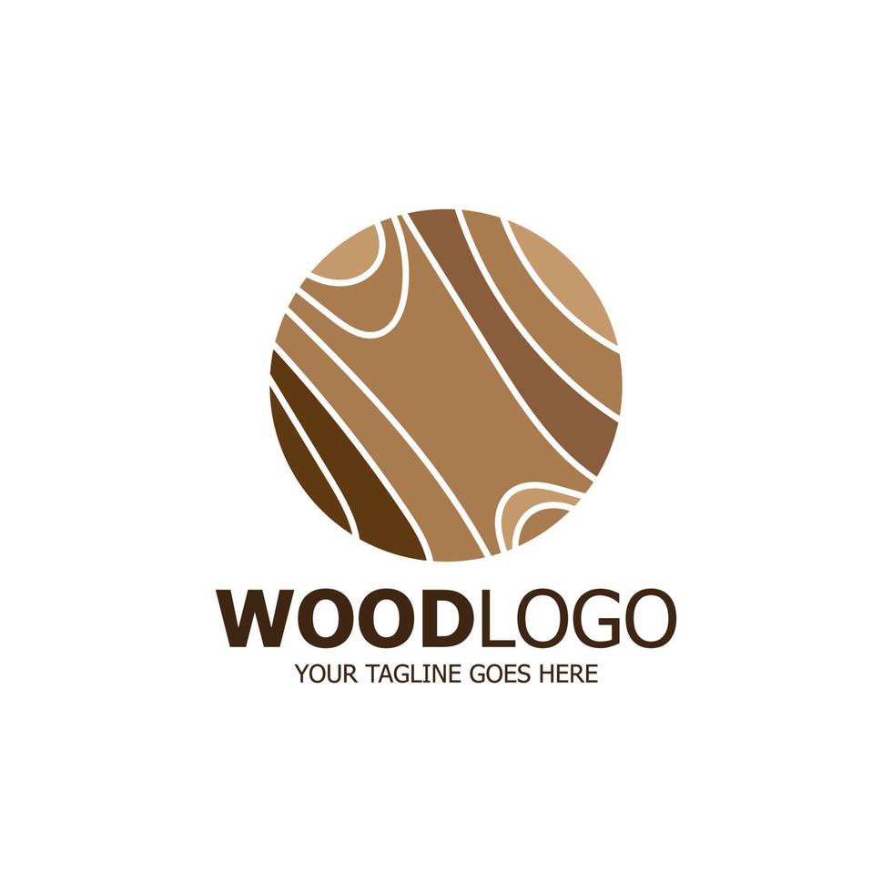 hout logo gebaseerd ontwerp vector sjabloon