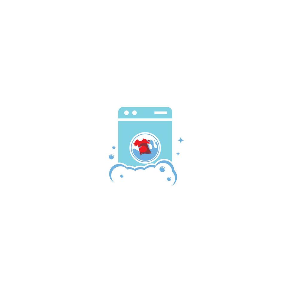 wasserij logo icoon met vector illustratie sjabloon