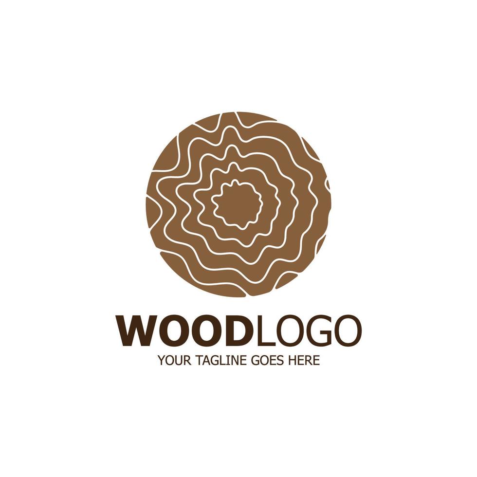 hout logo gebaseerd ontwerp vector sjabloon
