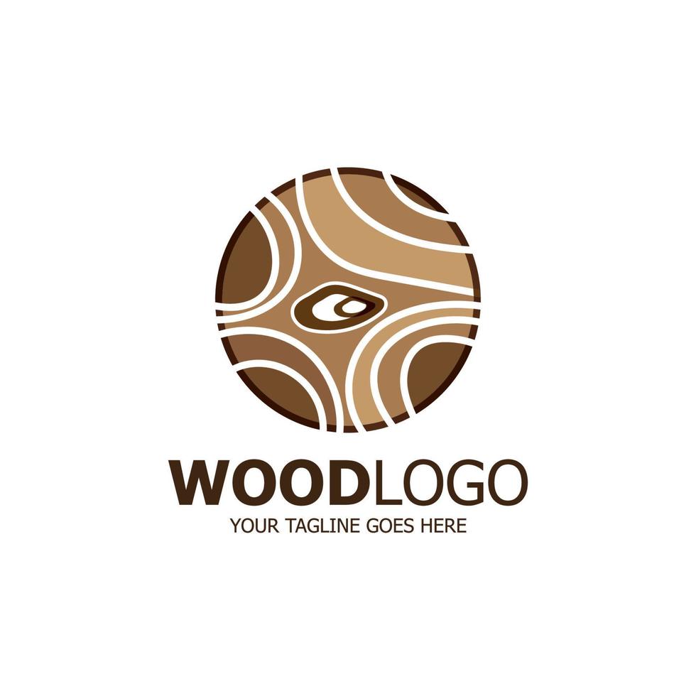 hout logo gebaseerd ontwerp vector sjabloon