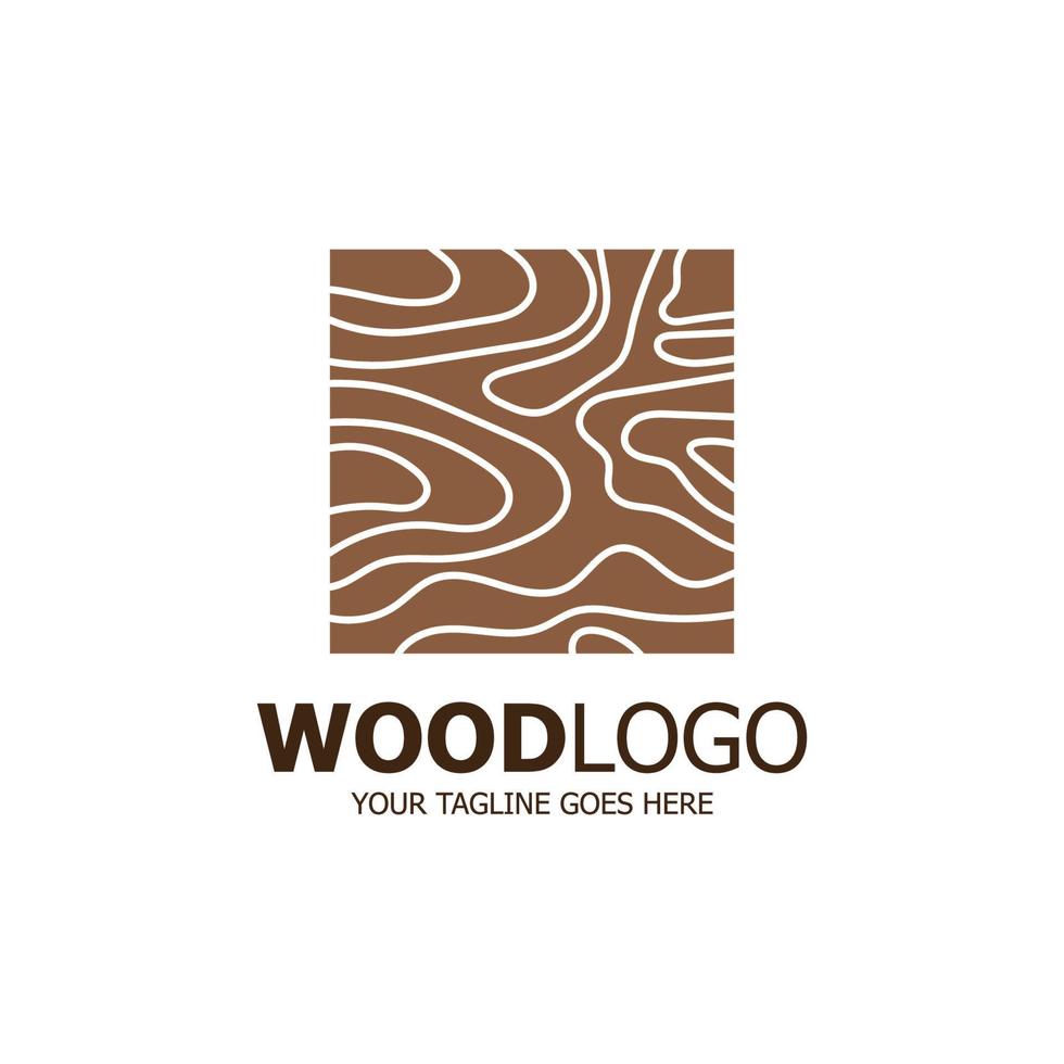 hout logo gebaseerd ontwerp vector sjabloon