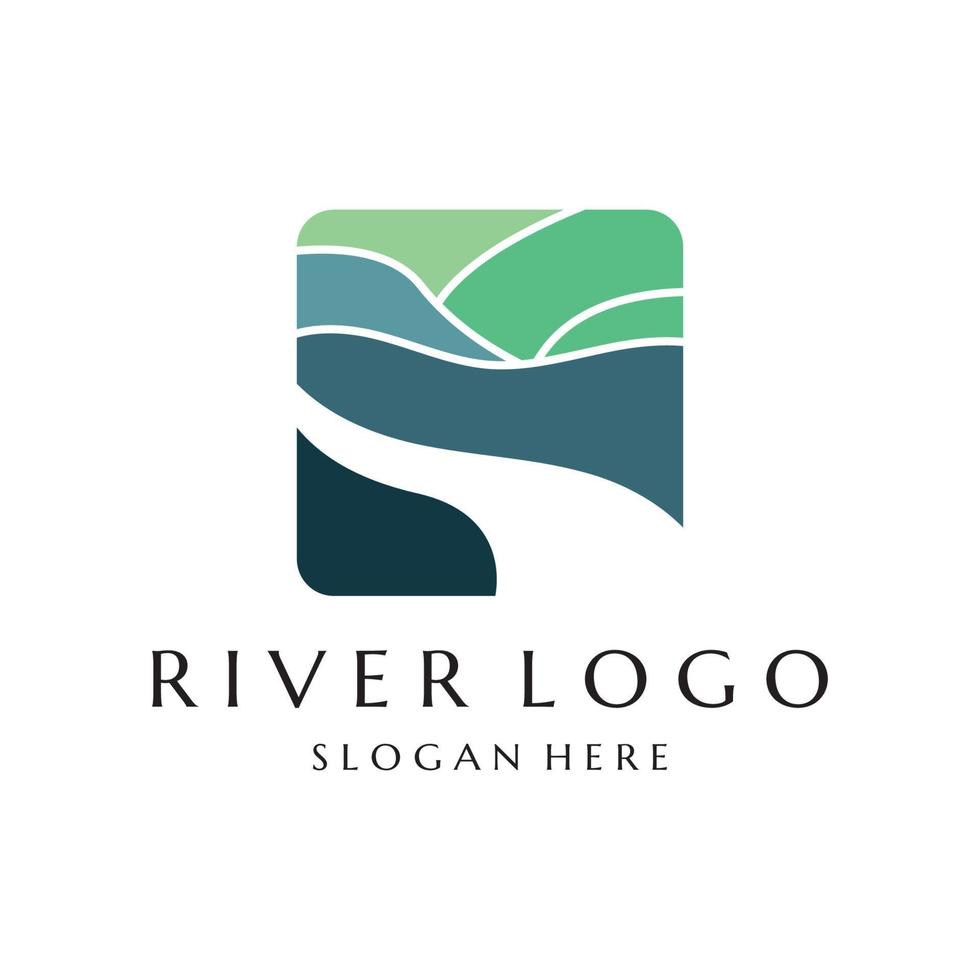 rivier vectorillustratie pictogram vector