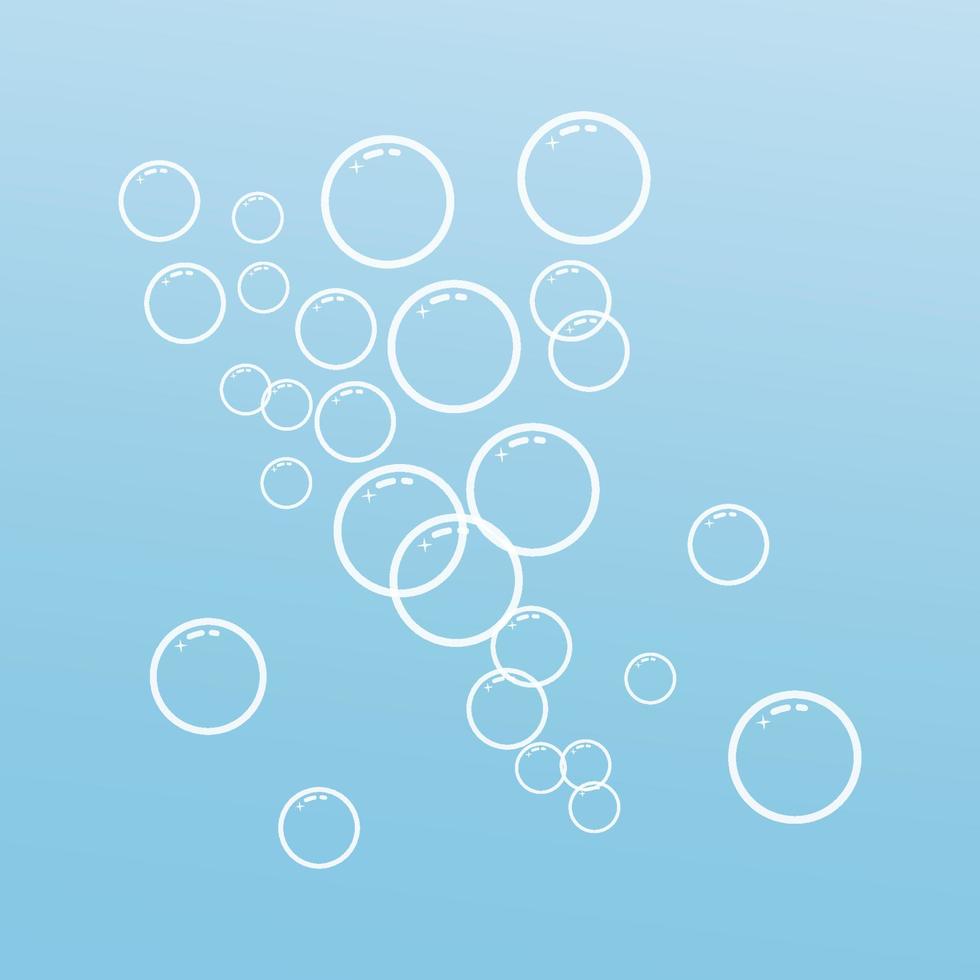 natuurlijk realistisch bubbel ontwerp sjabloon vector