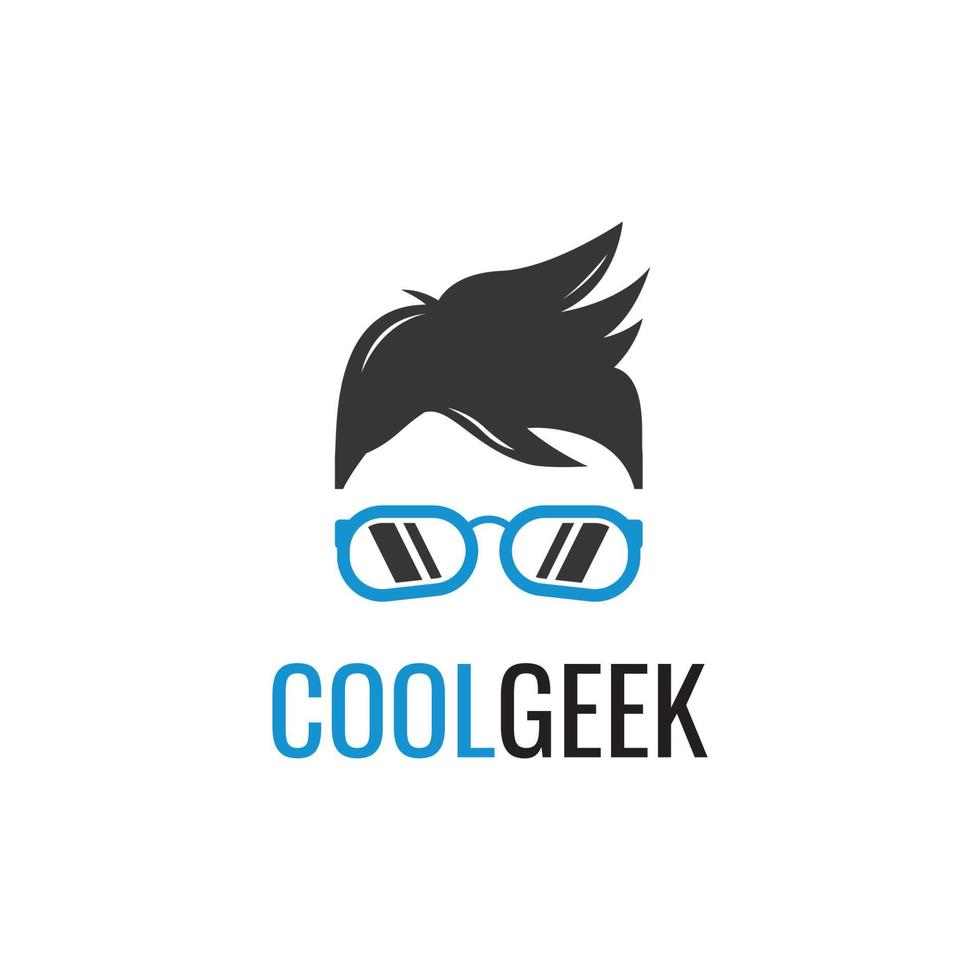 geek logo sjabloon vector illustratie.