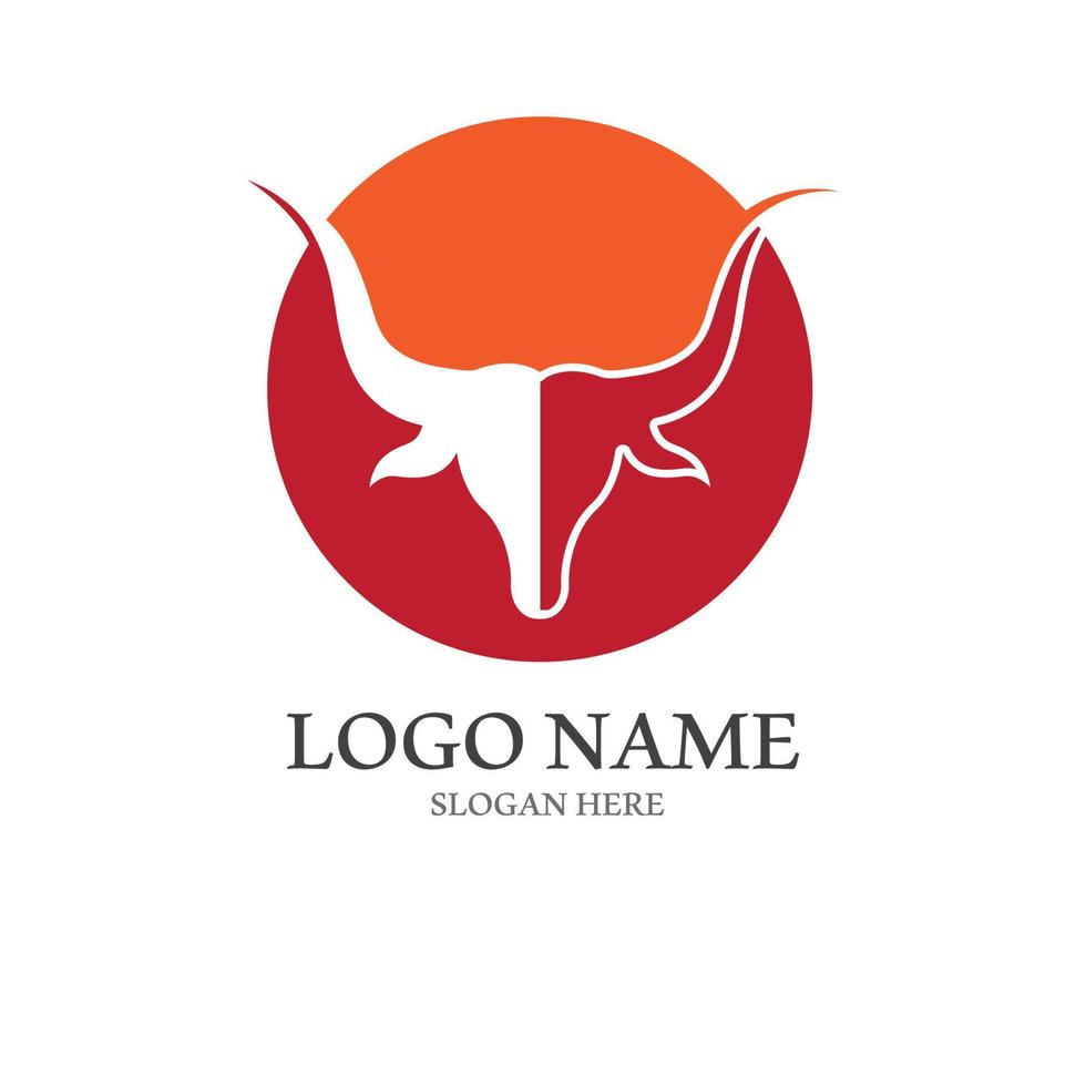 stier toeter logo met sjabloon vector stijl.