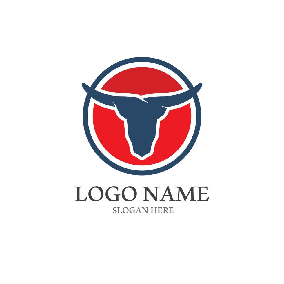 stier toeter logo met sjabloon vector stijl.