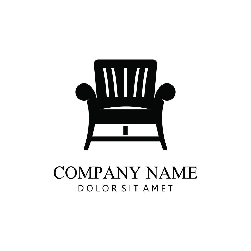meubilair logo sjabloon. creatief symbool voor meubilair bedrijf. vector