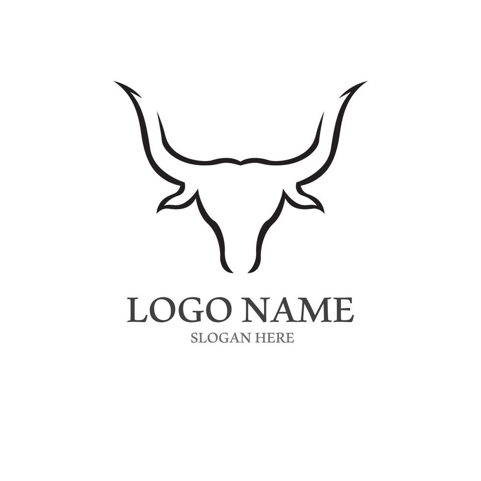 stier toeter logo met sjabloon vector stijl.