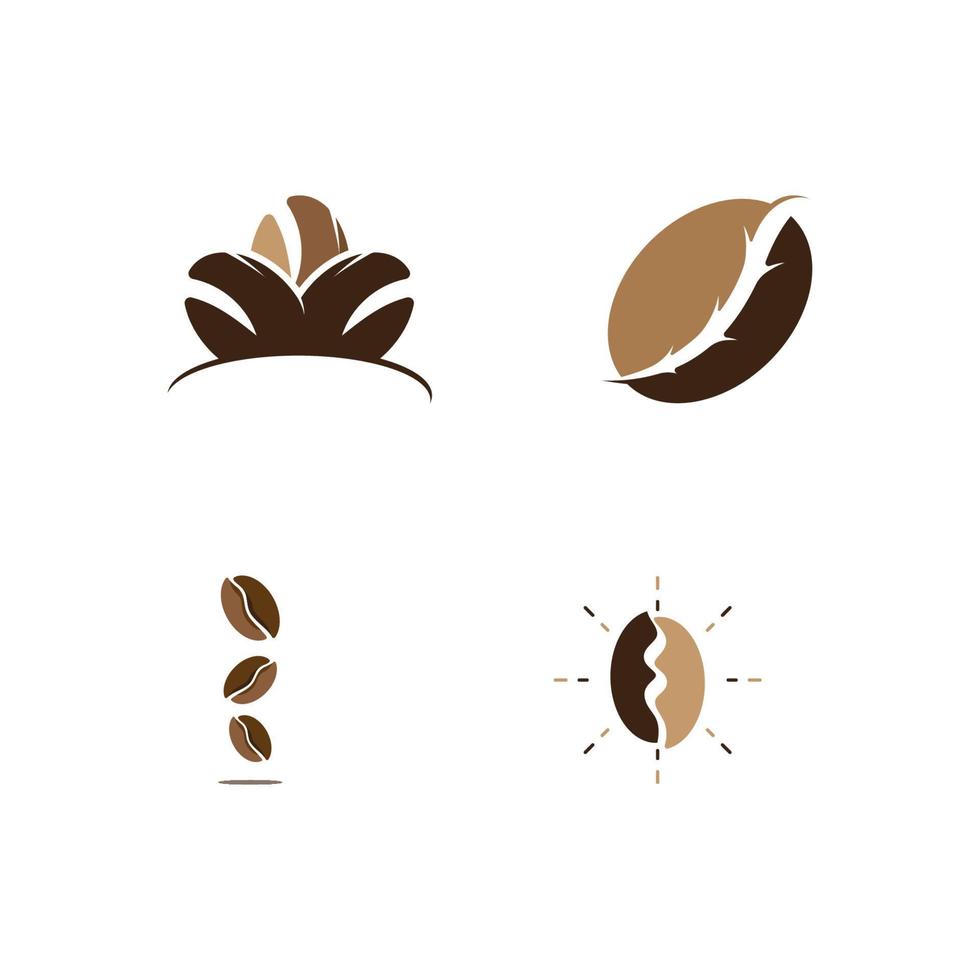 koffieboon pictogram vector