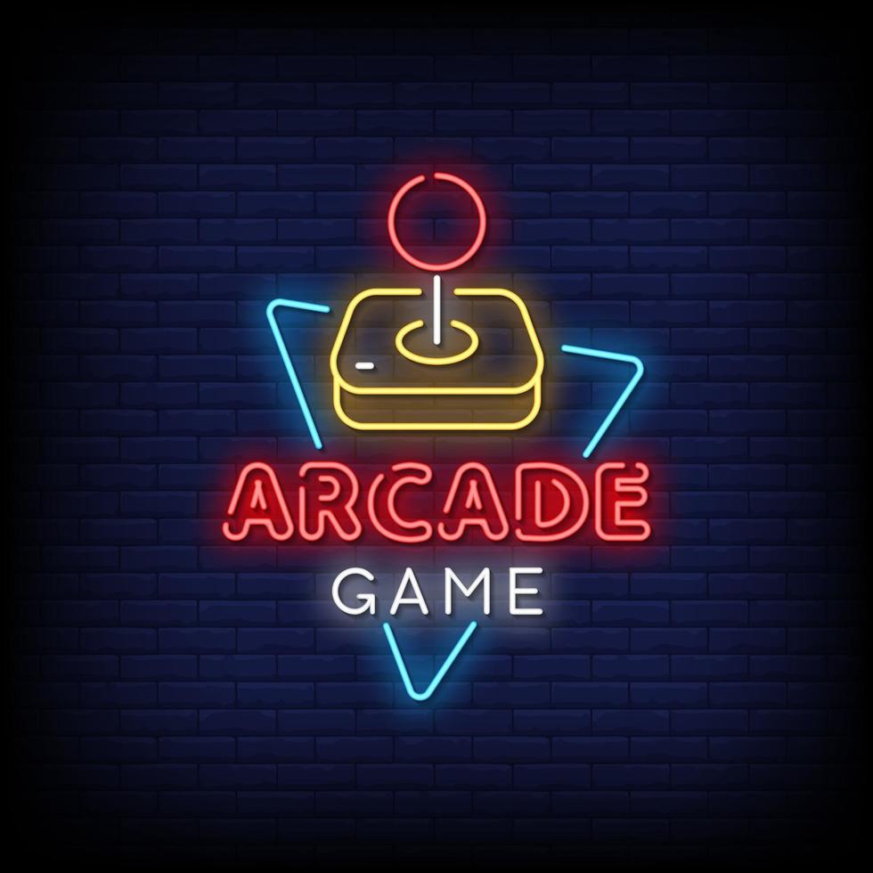arcade game neonreclames vector