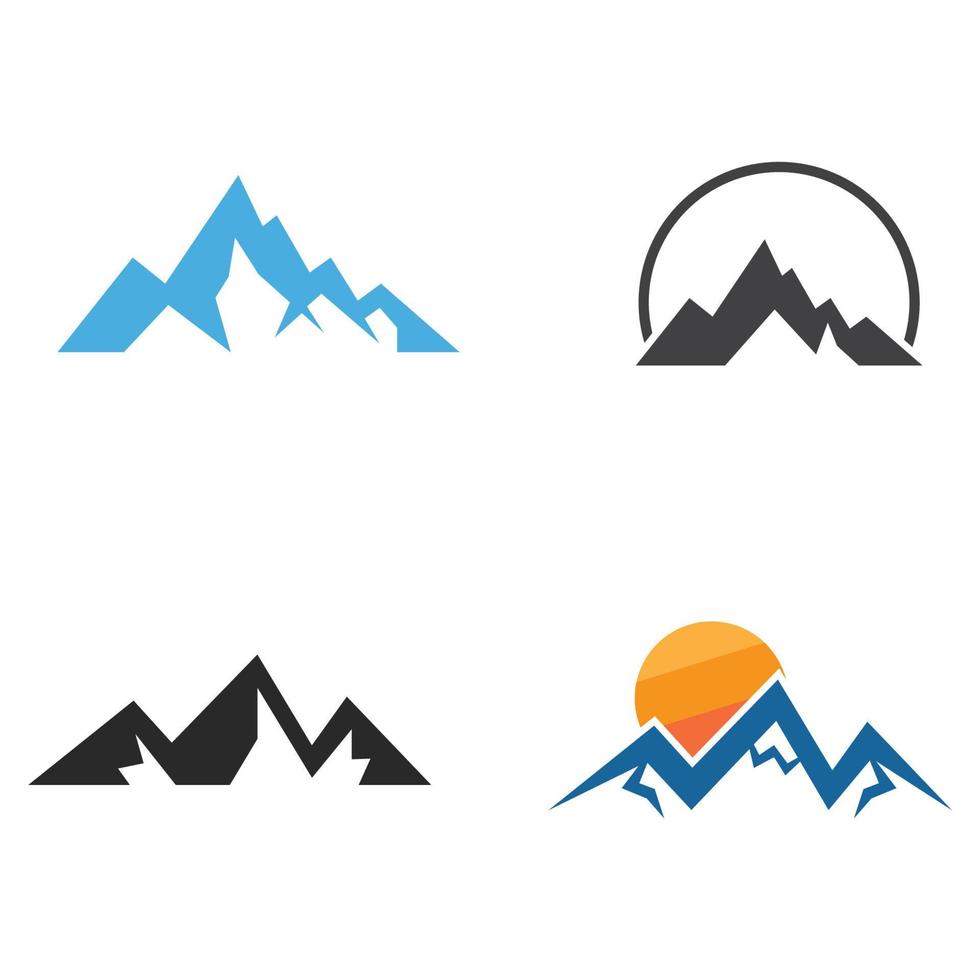 berg pictogram logo vector