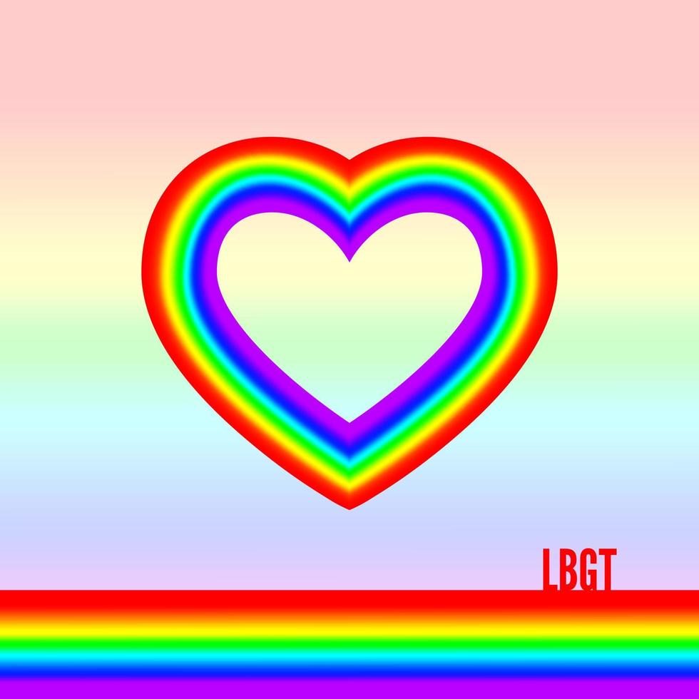 lgbt trots maand. lesbienne homo biseksueel transgender. regenboog liefde concept. lgbt vlag. menselijk rechten en tolerantie. vector ilustration