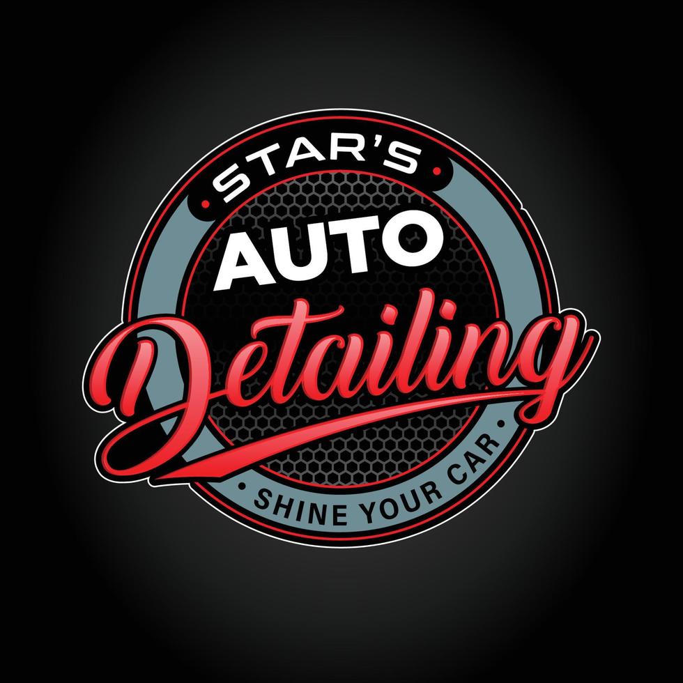 mobiel detaillering, auto- detaillering, auto handel carwash logo ontwerp sjabloon vector illustratie