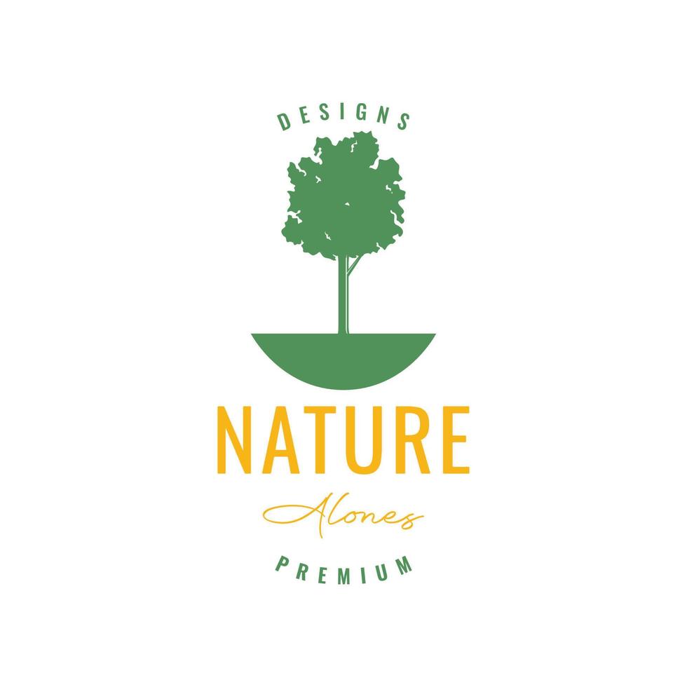 opslaan de wereld natuur groen fabriek boom toenemen land- logo ontwerp vector