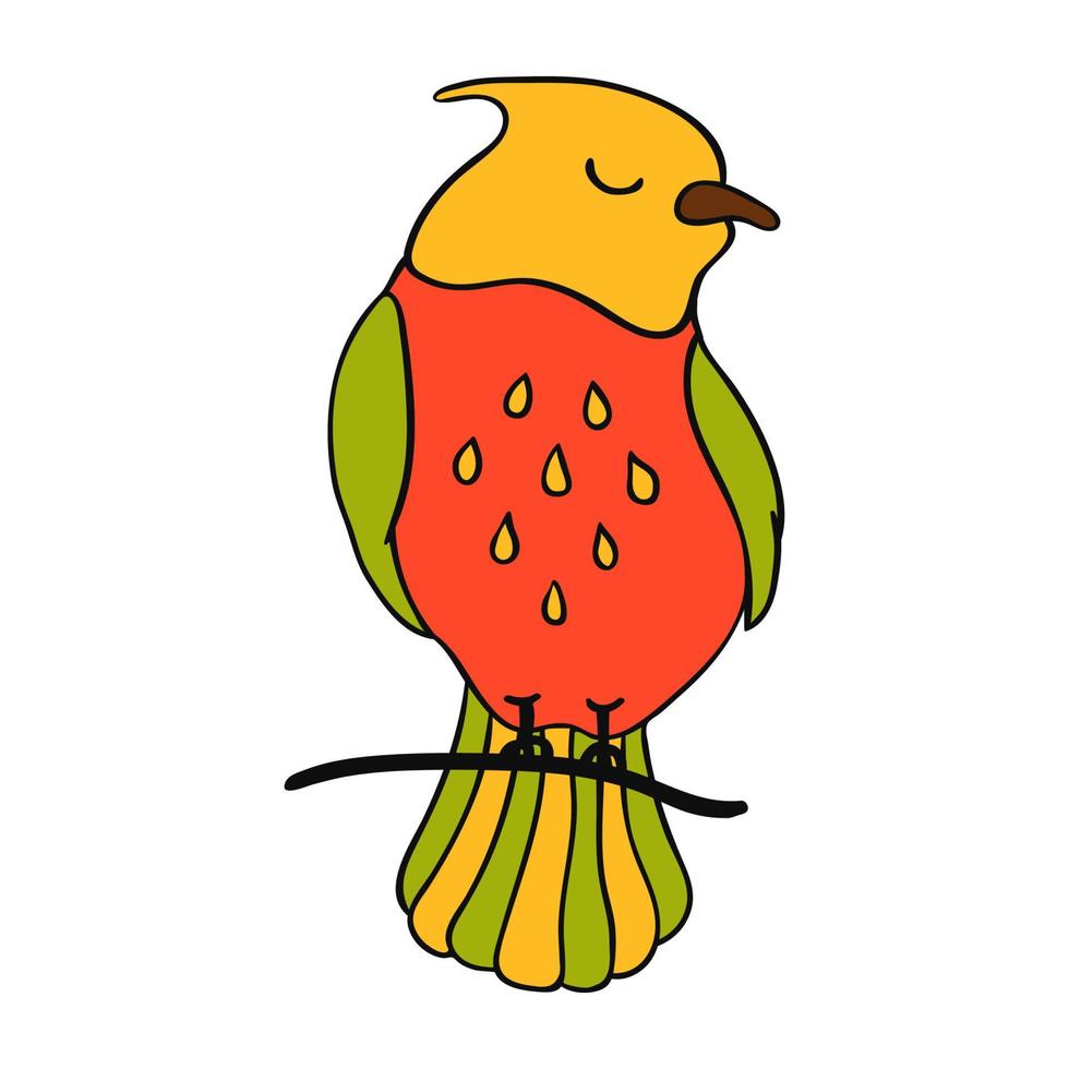 kleurrijk illustratie van exotisch vogel vector