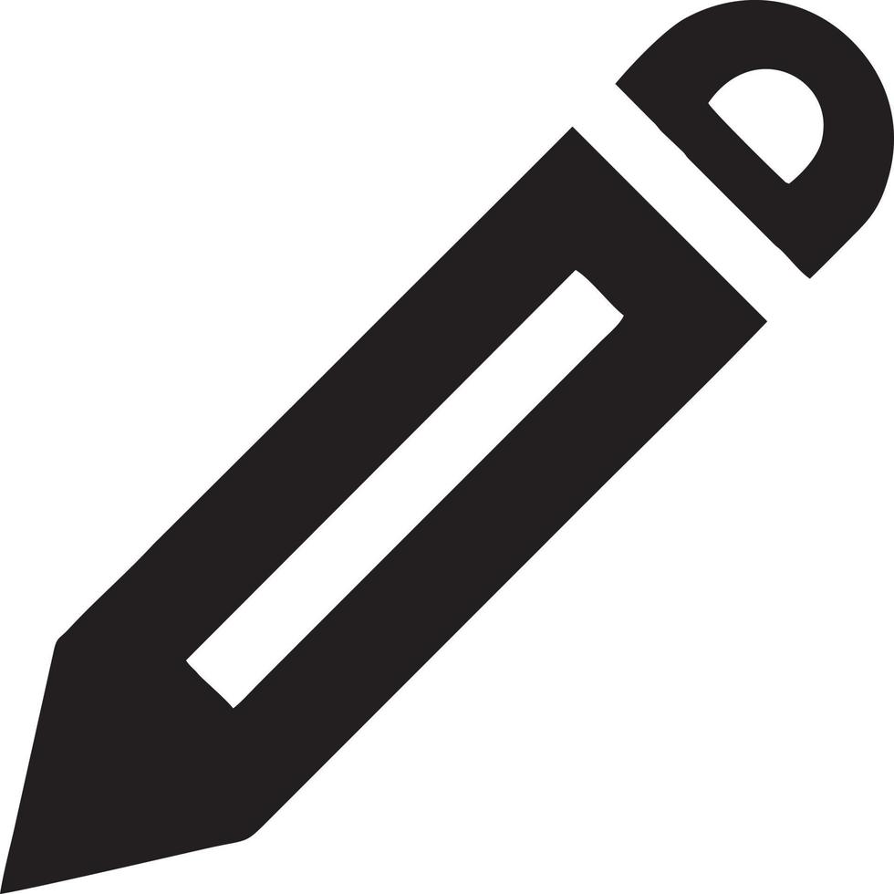 schrijven pen icoon symbool in wit achtergrond. illustratie van de teken potlood symbool vector afbeelding. eps 10.