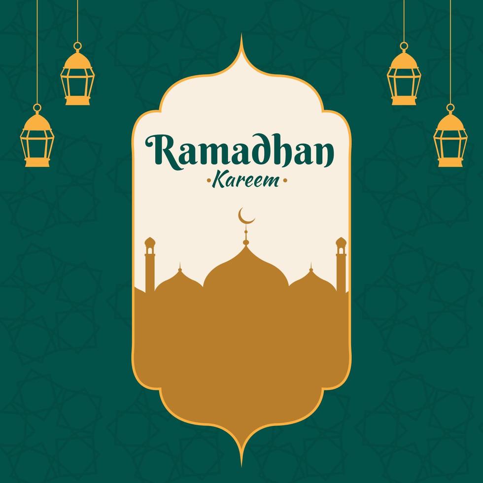 fijne ramadhan kareem vector