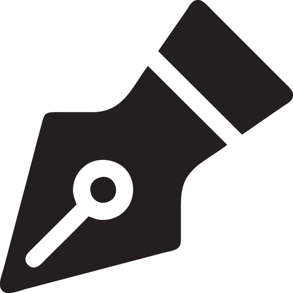 schrijven pen icoon symbool in wit achtergrond. illustratie van de teken potlood symbool vector afbeelding. eps 10.