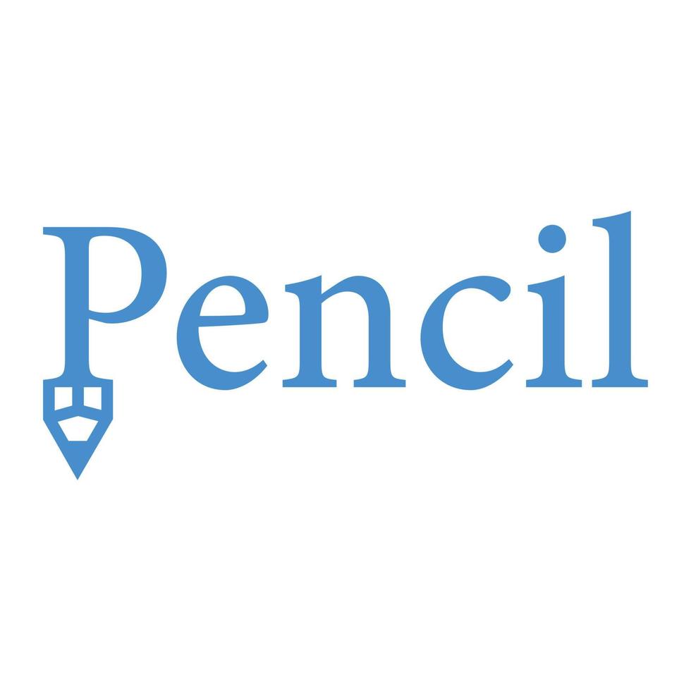 zakelijke modern minimaal potlood logo ontwerp sjabloon vrij vector